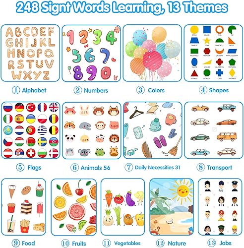 Miniatura 2 de QuTZ ABC - Tarjetas flash de aprendizaje para niños pequeños de 2 a 4 años juguetes para autismo juguetes de terapia del habla aprendizaje educativo