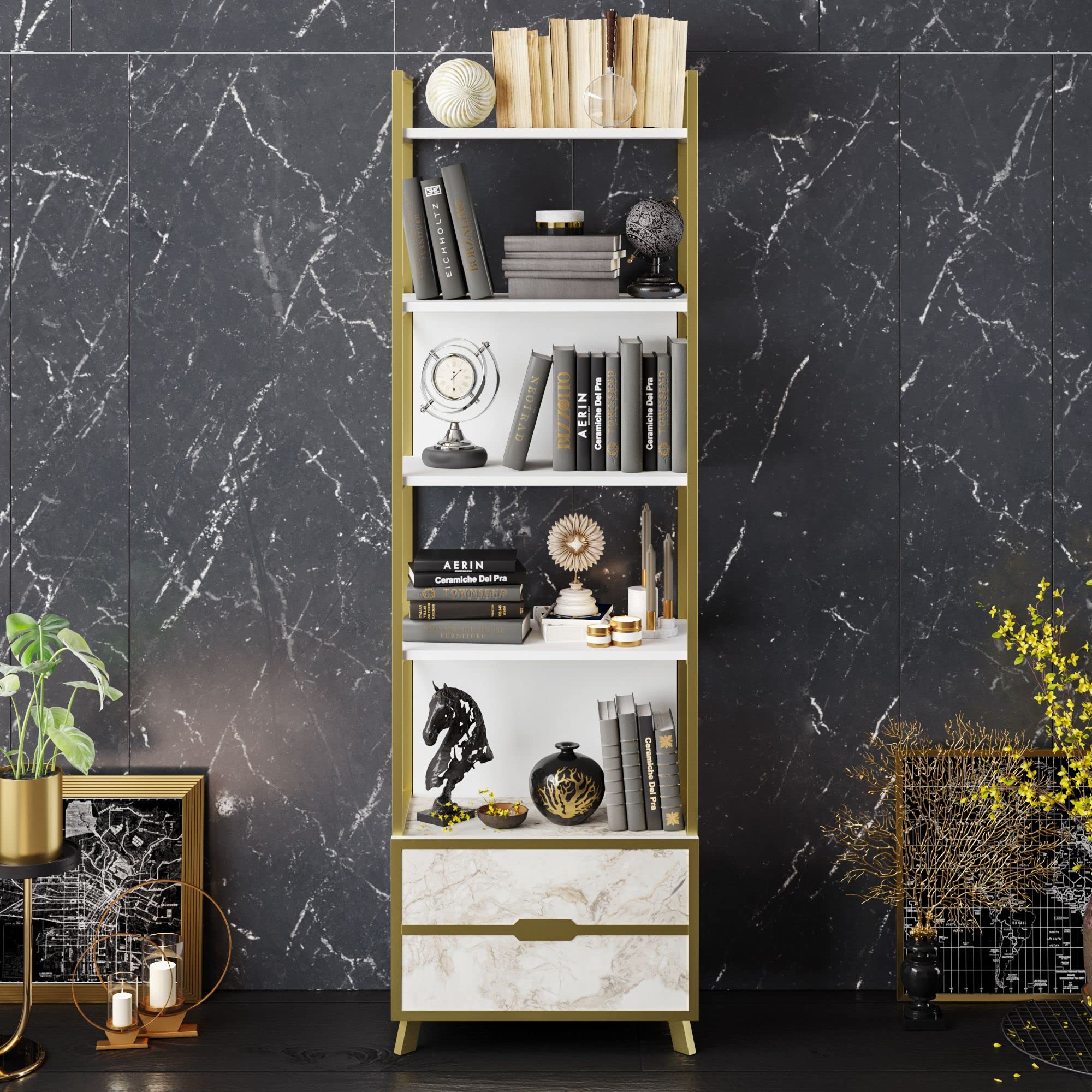 Buy Decorotika Frida 60 cm Wide Modern Bookcase Bookshelf Shelving