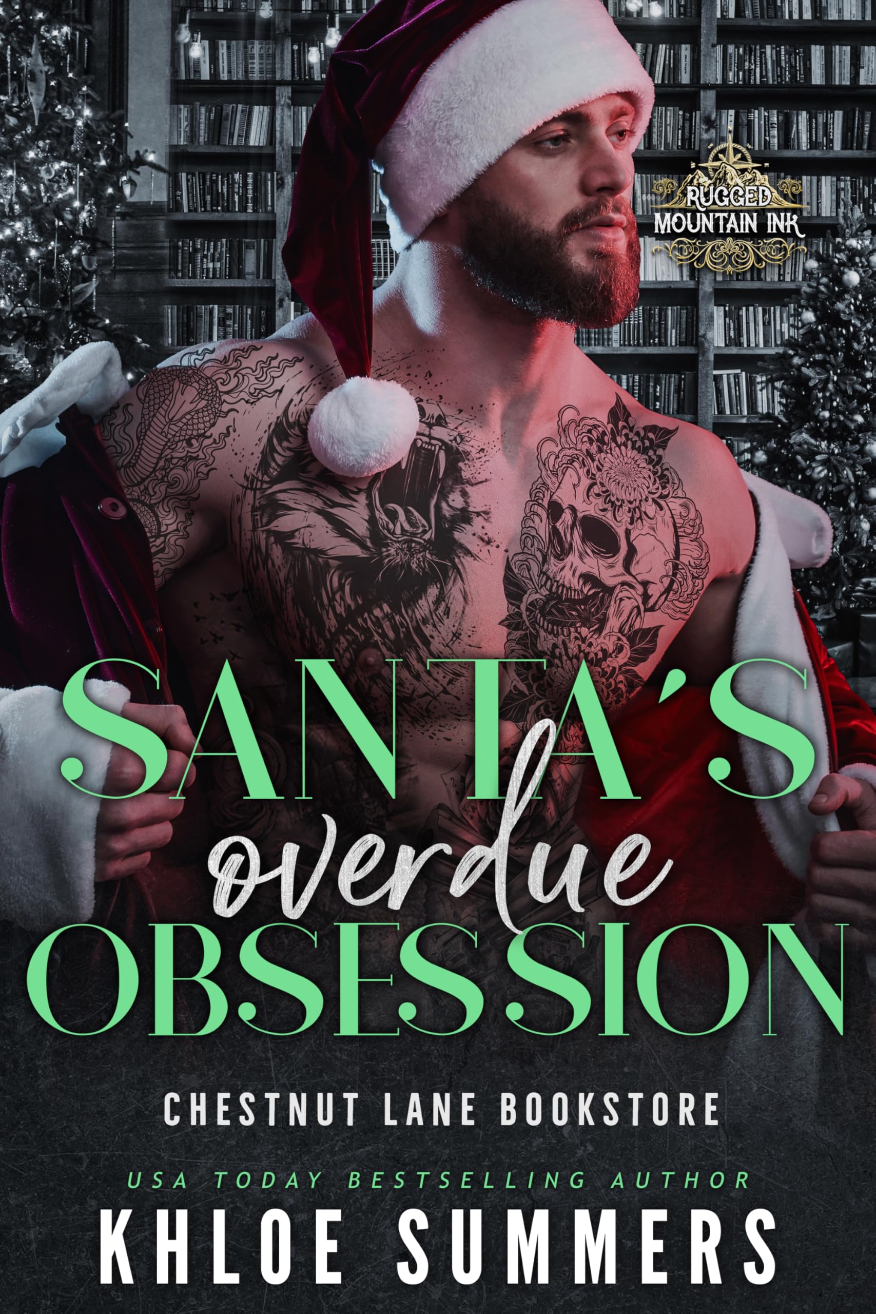 Santa's Overdue Obsession: Chestnut Lane Bookstore (An Age Gap, Curvy Girl, Christmas Romance)