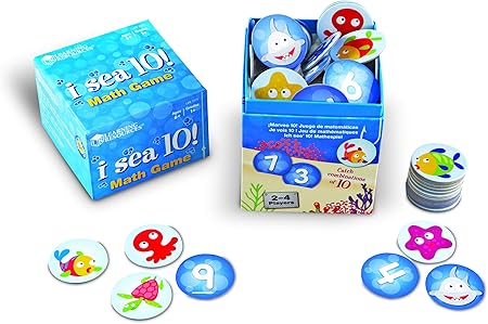 Amazon Co Jp Learning Resources I Sea 10 ゲーム 足し算 引き算 カード100枚 対象年齢6歳以上 更新 おもちゃ