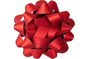 Large Red Glitter Gift Bow