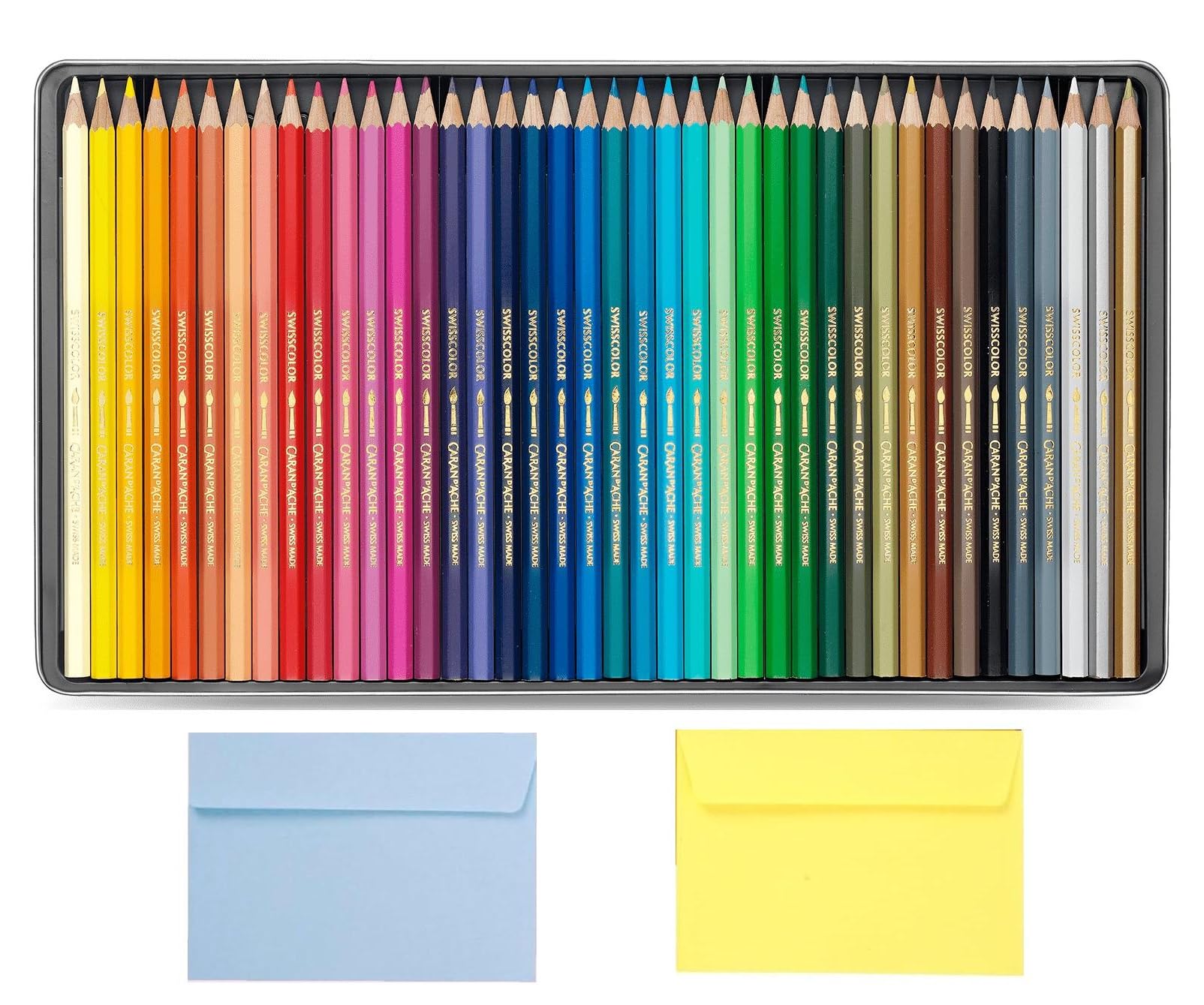 Caran d'Ache Lápices de colores acuarellables (40 unidades, 2 sobres, 40 unidades)