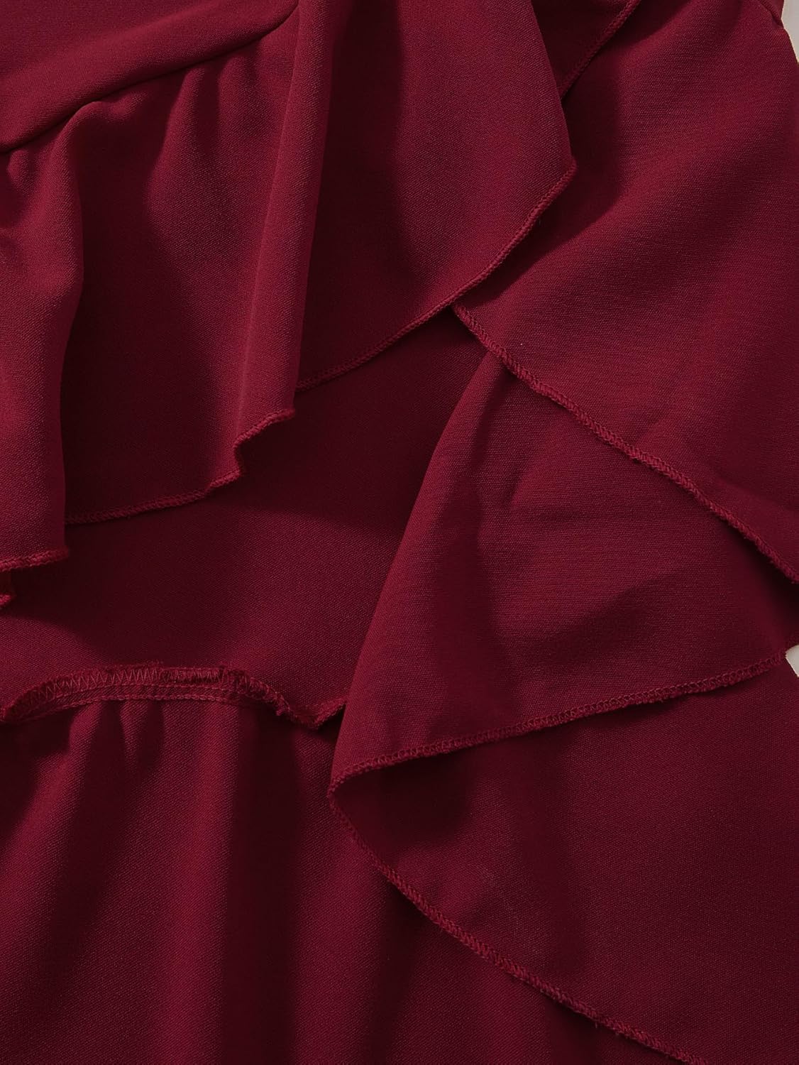 Women's Ruffle Wrap Tie Side Skirt Vintage Ruched High Waisted Asymmetrical Going Out Party Midi Skirts