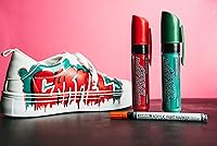 Vista 3 de Carmel Marcador de pintura acrílica (azul, punta ancha, paquete de 1)