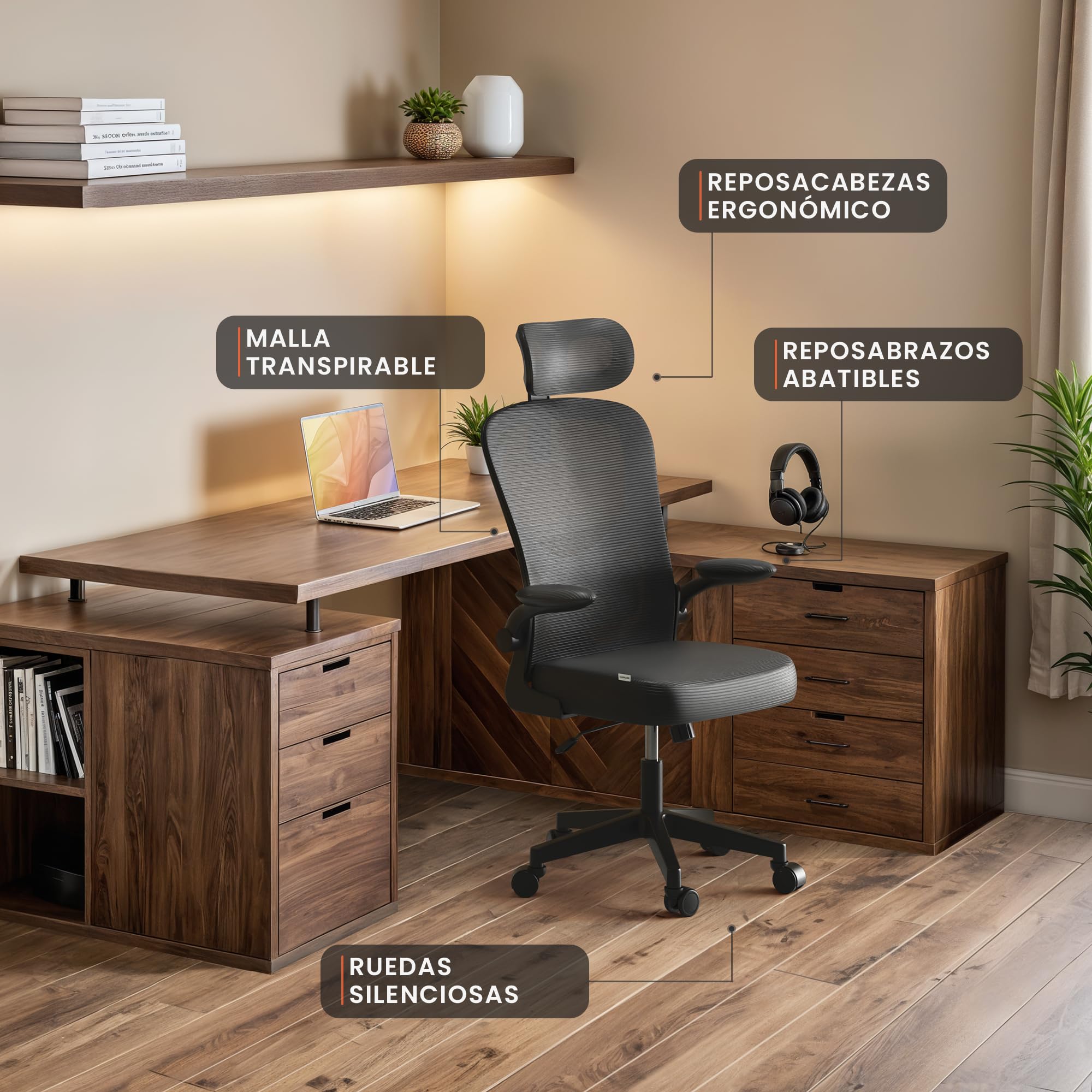 JUPPLIES Silla Escritorio Ergonómica