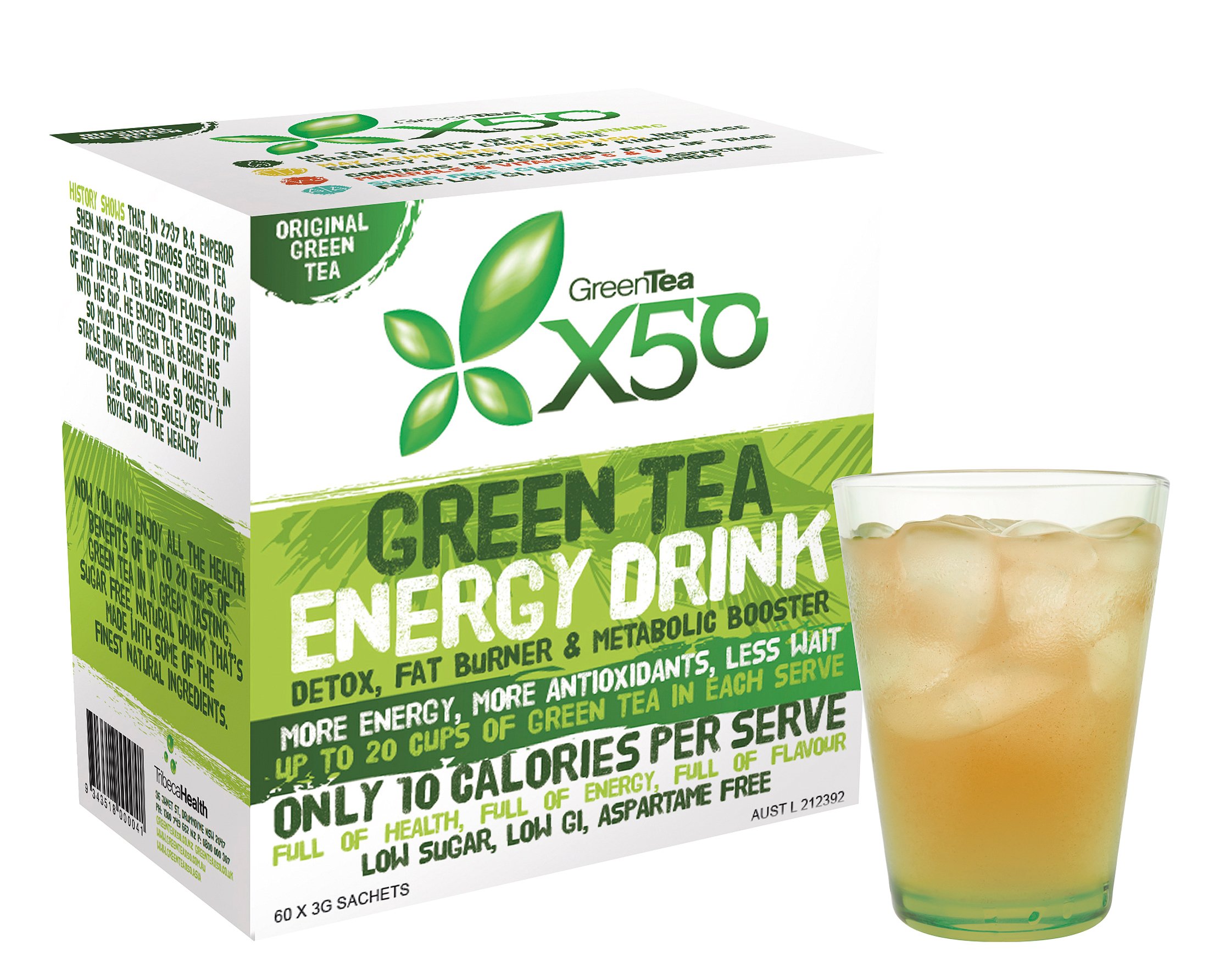 Buy Green Tea X50 60 Serve Original Flavour Online at desertcartUAE