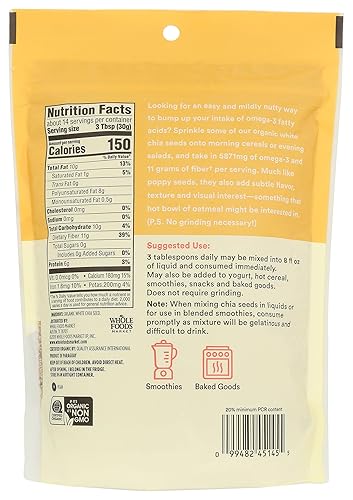 Miniatura 2 de 365 by Whole Foods Market Chia Seed White Organic 15 onzas