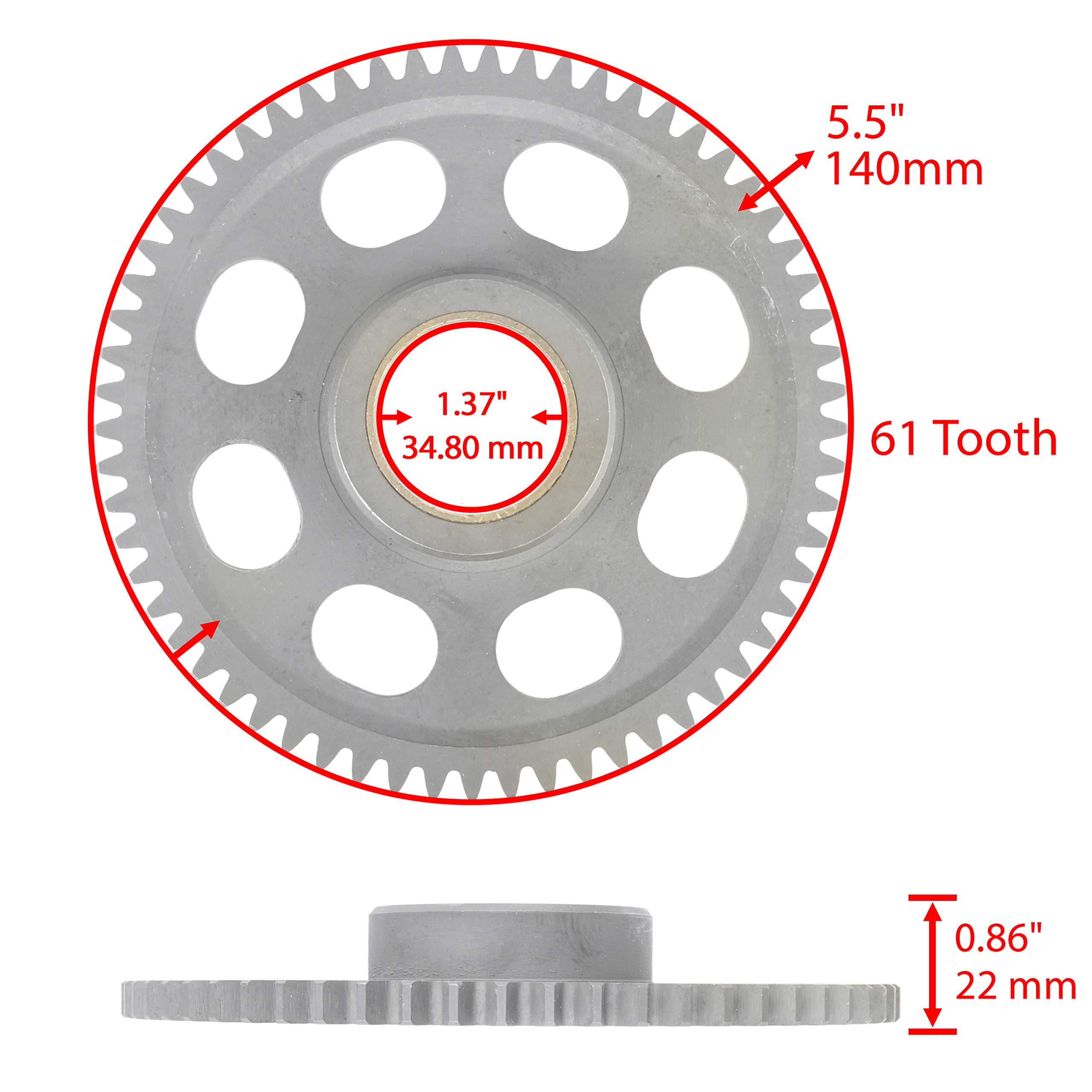 Amazon.com: Caltric Starter Gear Idler 61T Compatible with Can-Am 