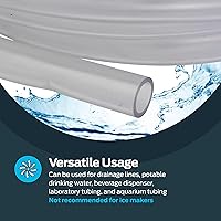 Vista 3 de Eastman Tubo de vinilo transparente de PVC de 3/8 pulgadas de diámetro interior (1/2 pulgada de diámetro exterior), longitud de 10 pies, 98620