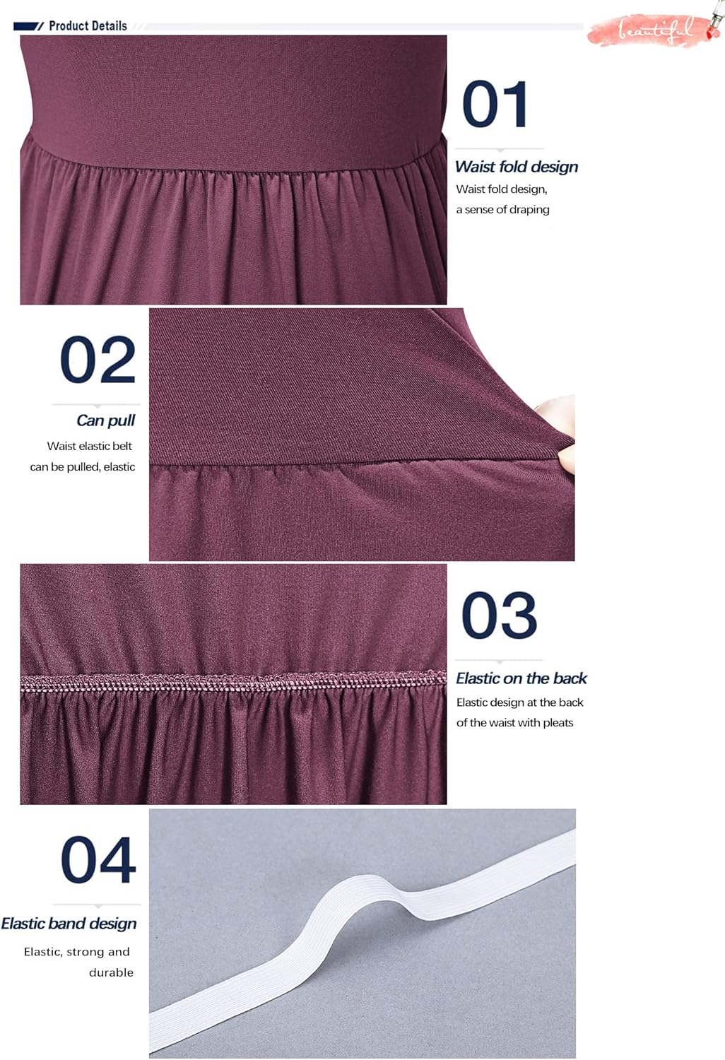 AUSELILY Women's Classic Long Sleeve Dress Loose Plain Long Casual Maxi Dresses with Pockets 2026 - Image 3