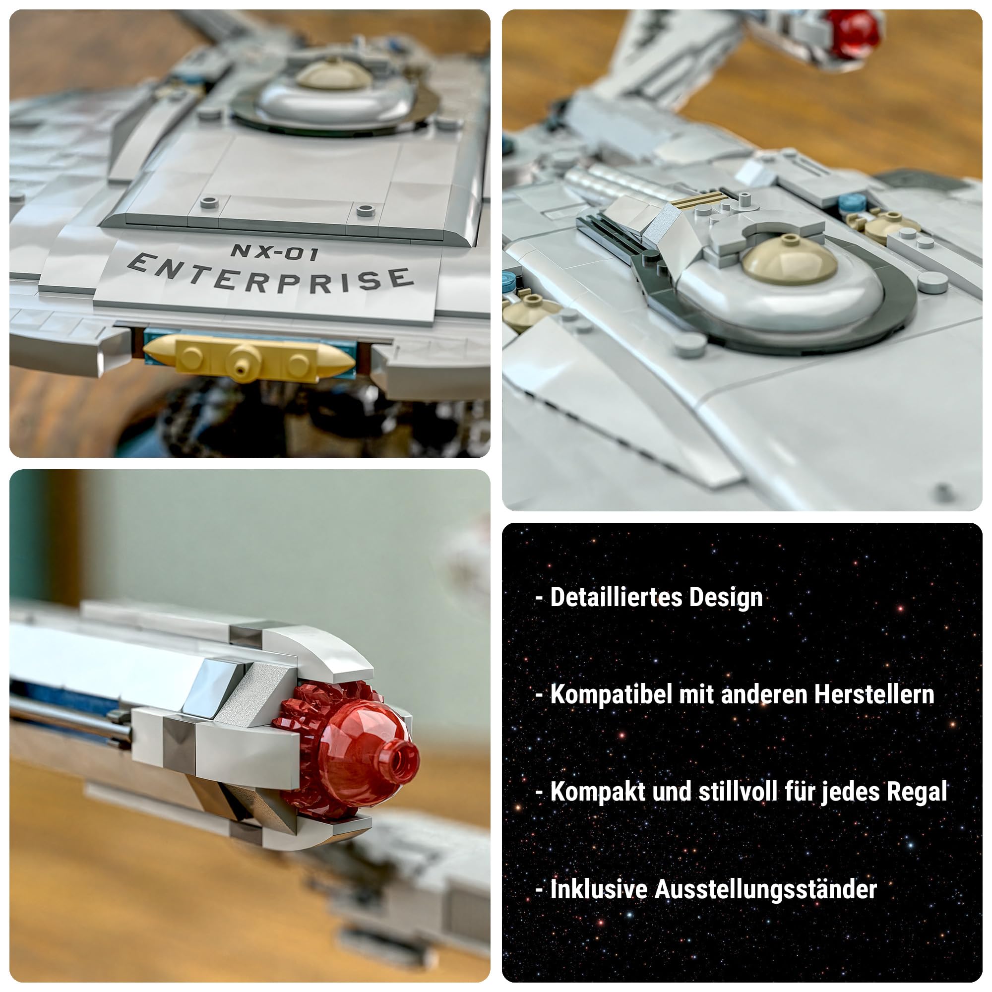 BlueBrixx Star Trek Enterprise NX-01 Star Trek Set de maquetas