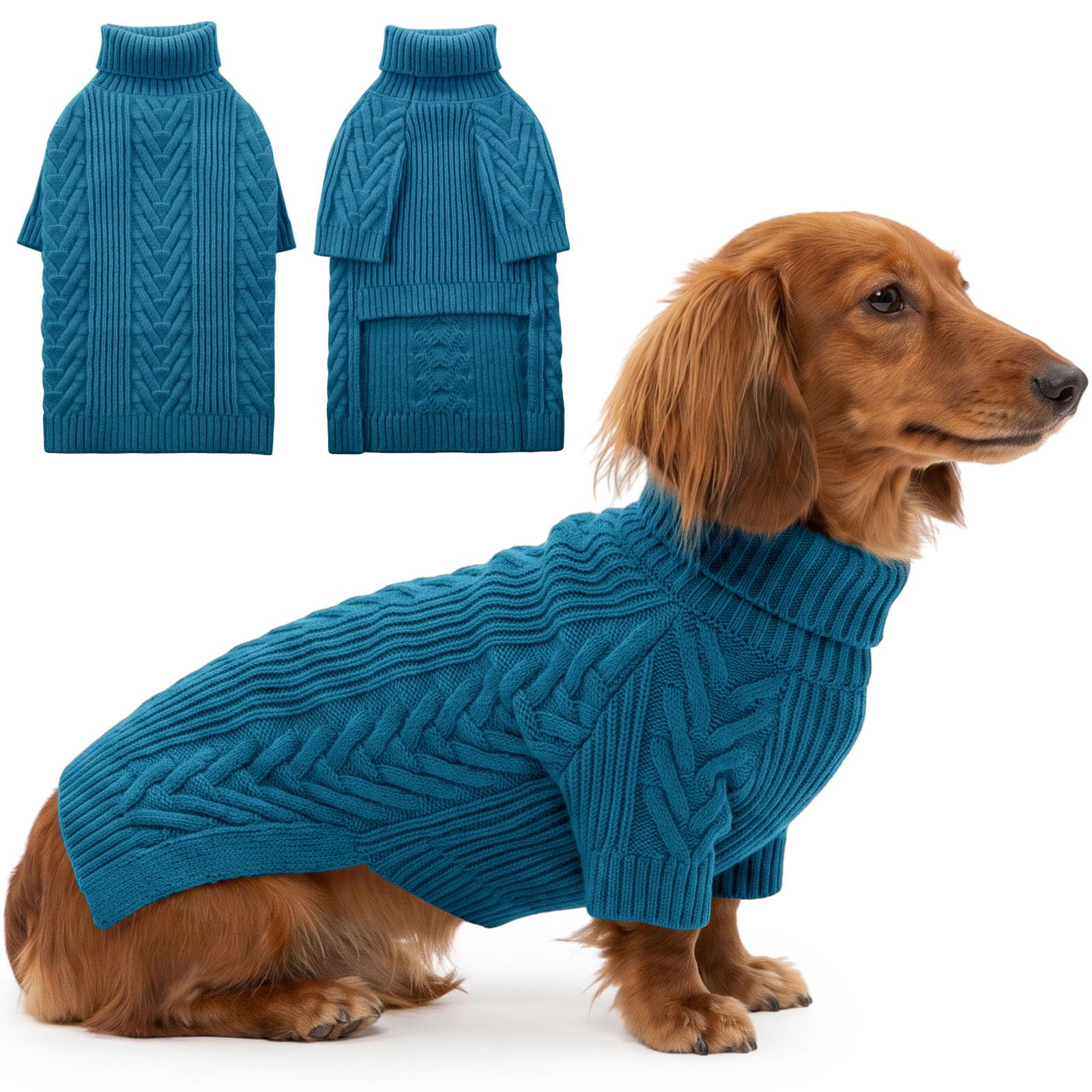 ASENKU Dog Sweater for Medium Dogs, Warm Knit Dog Sweater for Frenchie โ image 1