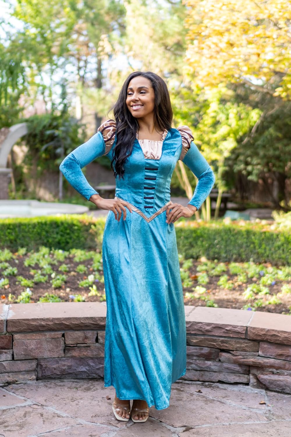 Little Adventures Enchanted Medieval Princess Dress-Up Costume for Adult Women - Machine Washable Cosplay Dresses