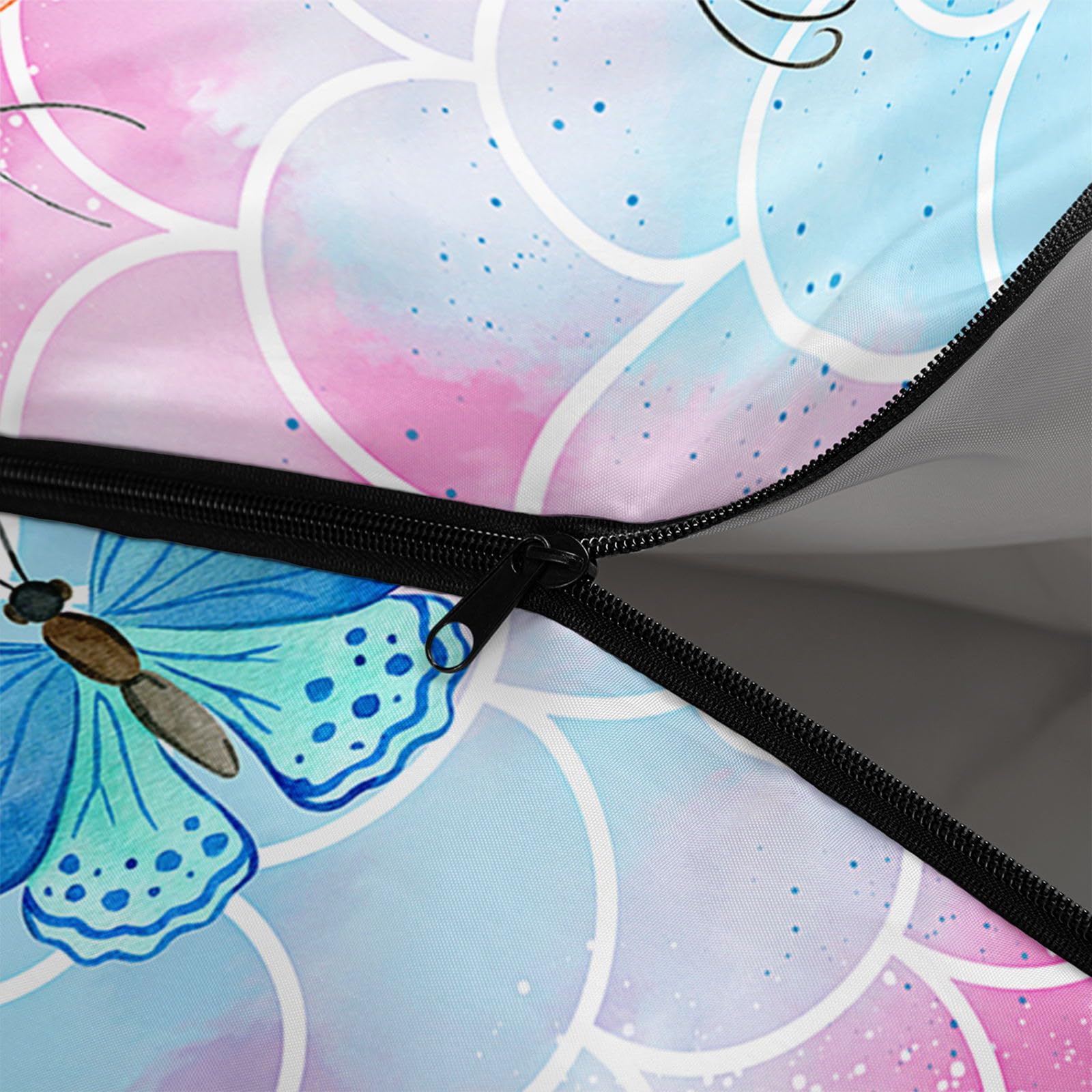 HOSIMA Saco de dormir con mariposas, para adultos, niñas, niños, impermeable, cálido, camping, senderismo, al aire libre, viajes, caza, saco de compresión
