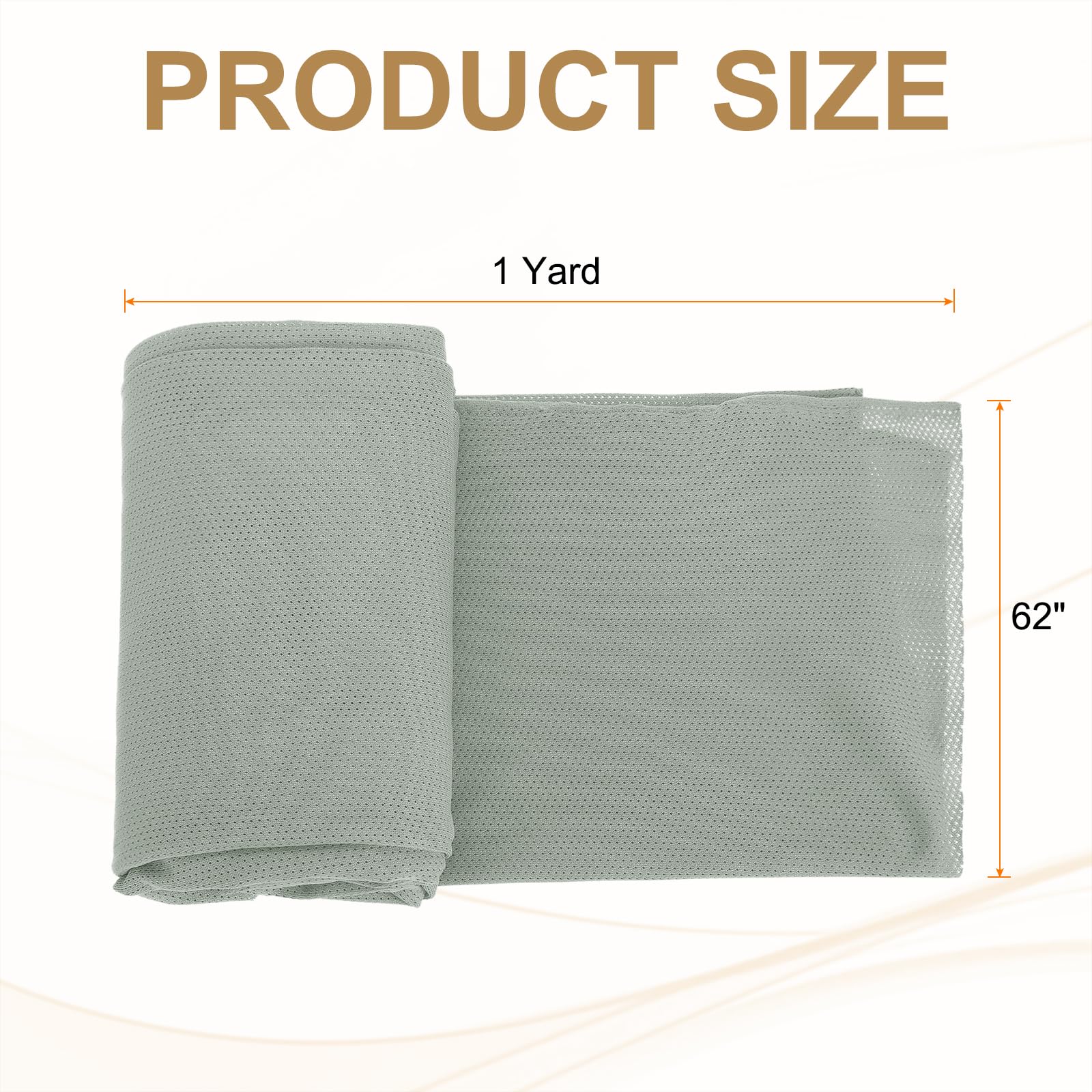 PATIKIL 62 Inch Wide Mesh Fabric Slightly Stretchy for Sewing Backpack Pocket and Straps Netting Clothes, Netting Bags - Image 2