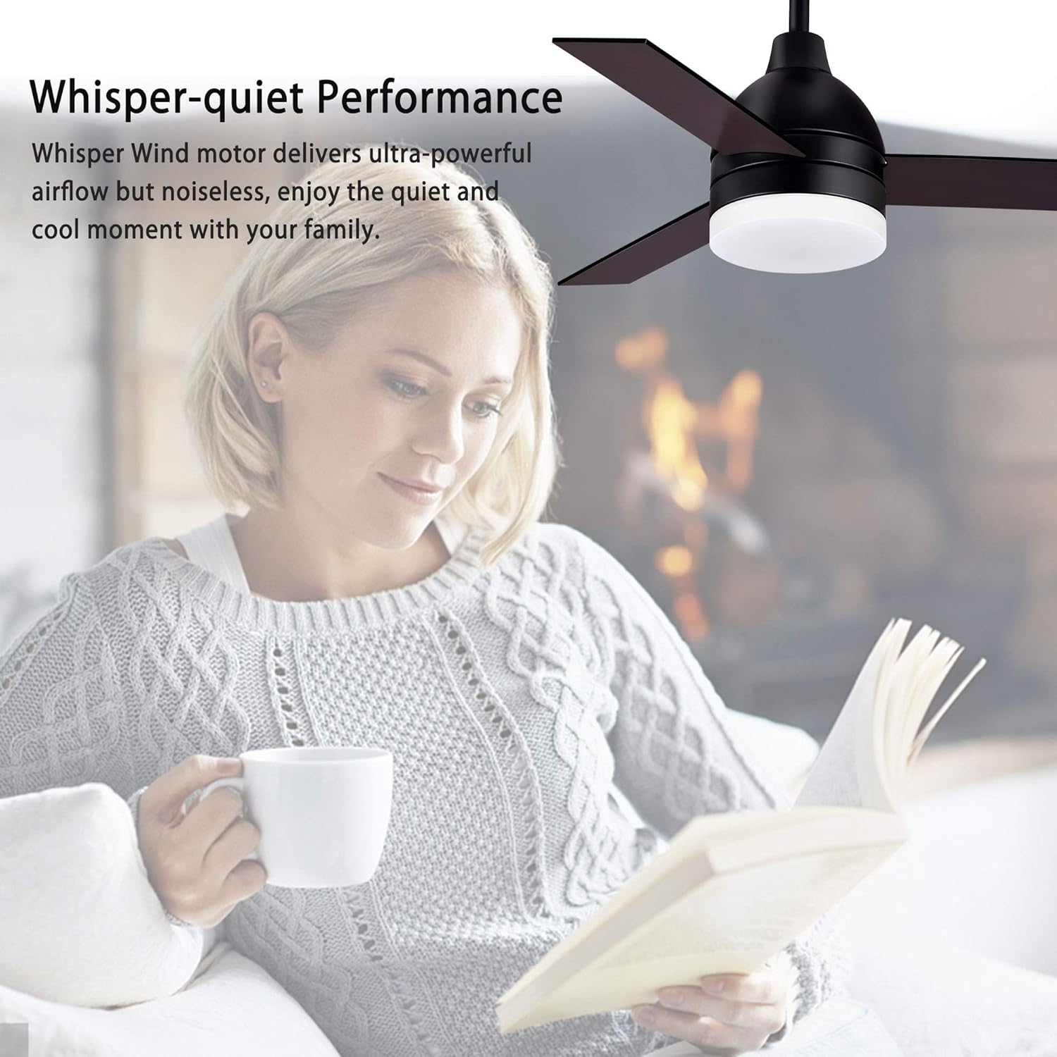 Blасk Frіdау - 50% оƒƒ SOLLA Ceiling Fans with LED Light and Remote Control, 42 Inch, Noiseless Reversible Motor, 6-Speed, 3-Blade, 3 Color Temperature Optional, Matt Black Flаѕh Dеаlѕ - 40% оƒƒ SOLLA Ceiling Fans with LED Light and Remote Control, 42 Inch, Noiseless Reversible Motor, 6-Speed, 3-Blade, 3 Color Temperature Optional, Matt Black