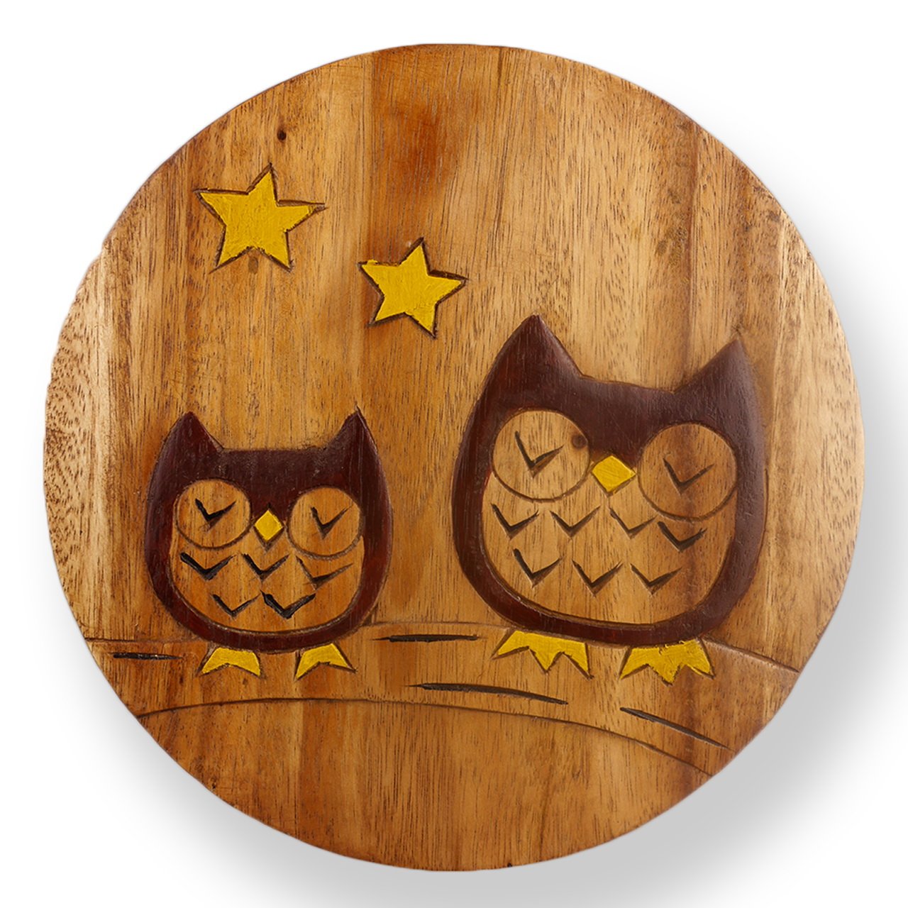 ART-CRAFT Vielseitiger Kinderhocker Holzhocker rund aus Mass