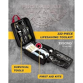 Survival Kits 222 in 1,Gifts for Men Dad Husband Him, Christmas Stocking Stuffers Birthday Gifts Idea for Boyfriend Man, Survival Gear and Equipment, Fishing Hunting Camping Accessories