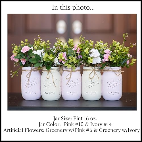 Miniatura 9 de Centros de mesa para decoración de despedida de soltera Boho, centro de mesa de despedida de soltera, centros de mesa de tarro rústico para