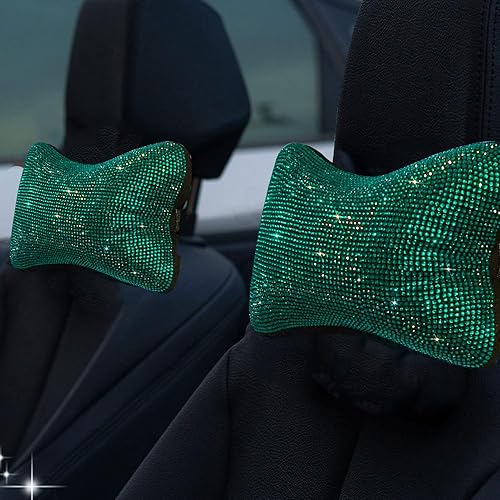 Miniatura 7 de 2 piezas de almohada para el cuello del automóvil, soporte para el cuello, almohada para el conductor, cojín para el reposacabezas del asiento del