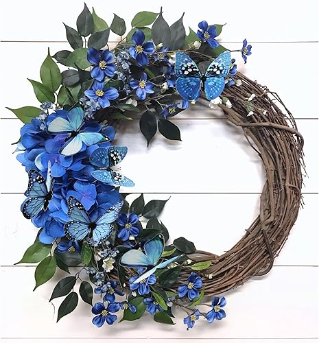 Miniatura 7 de Paquete de 12 decoraciones de mariposa, decoración de estacas de mariposa 3D, 2 tamaños de adorno de mariposa para el hogar, flores falsas,