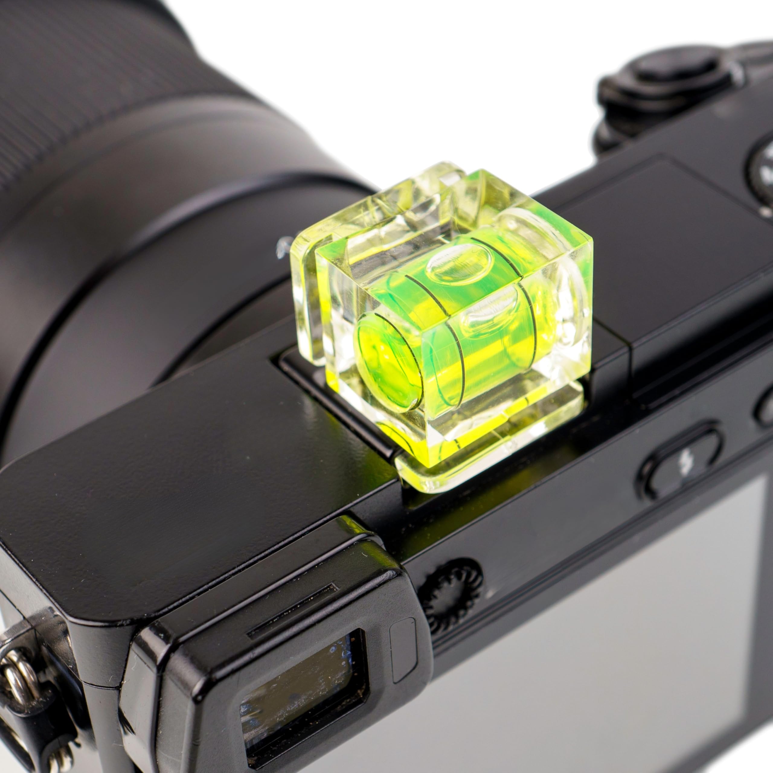 Copri slitta flash esterno con livella a bolla d'aria, set di 3 copri slitta per Panasonic serie DMC-FZ, serie G, Sony Alpha, livellatore per macchina fotografica, coperchio di protezione hot shoe