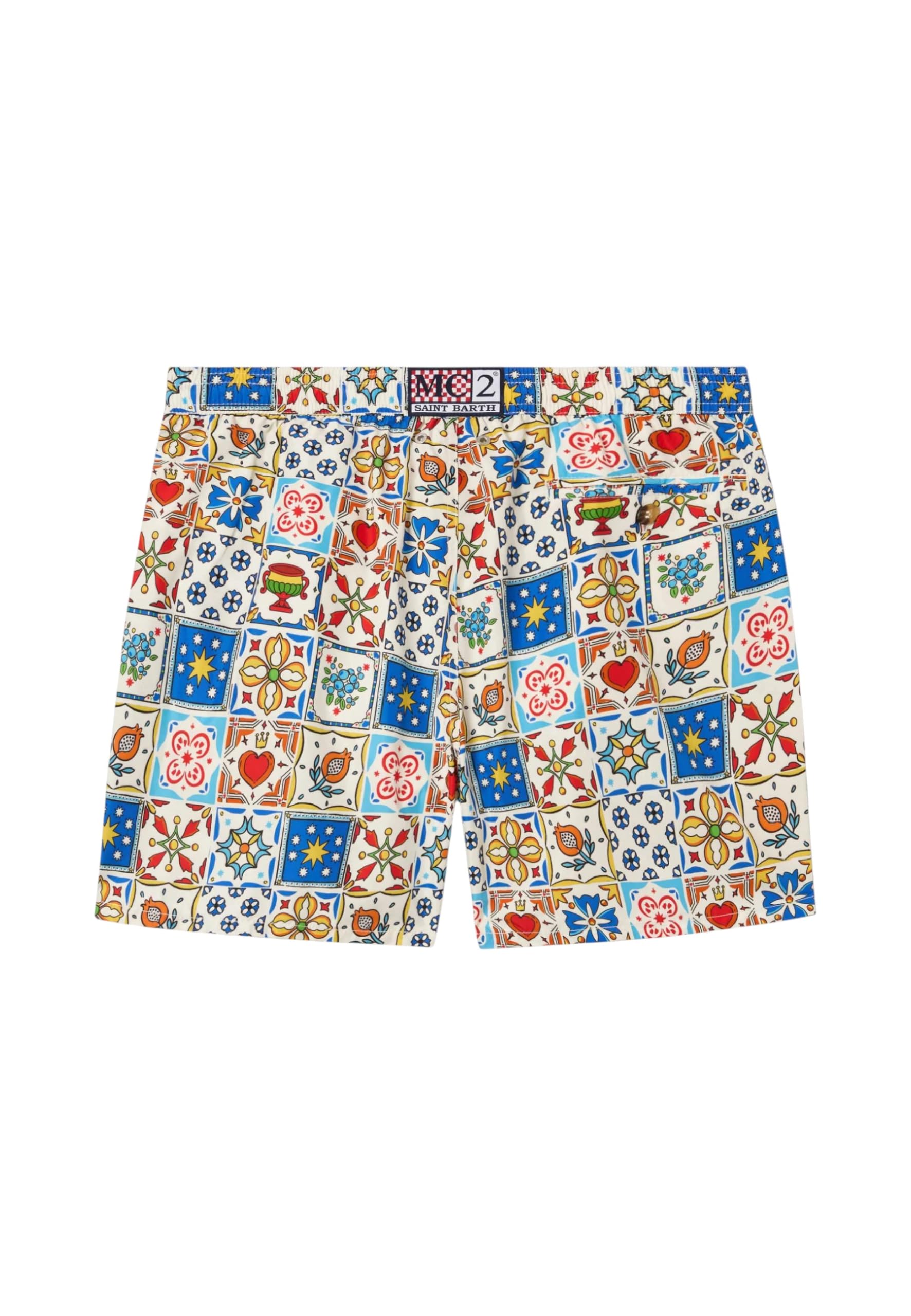 Saint Barth Mc2 Uomo Costume da Bagno Short Poliestere LIG0013