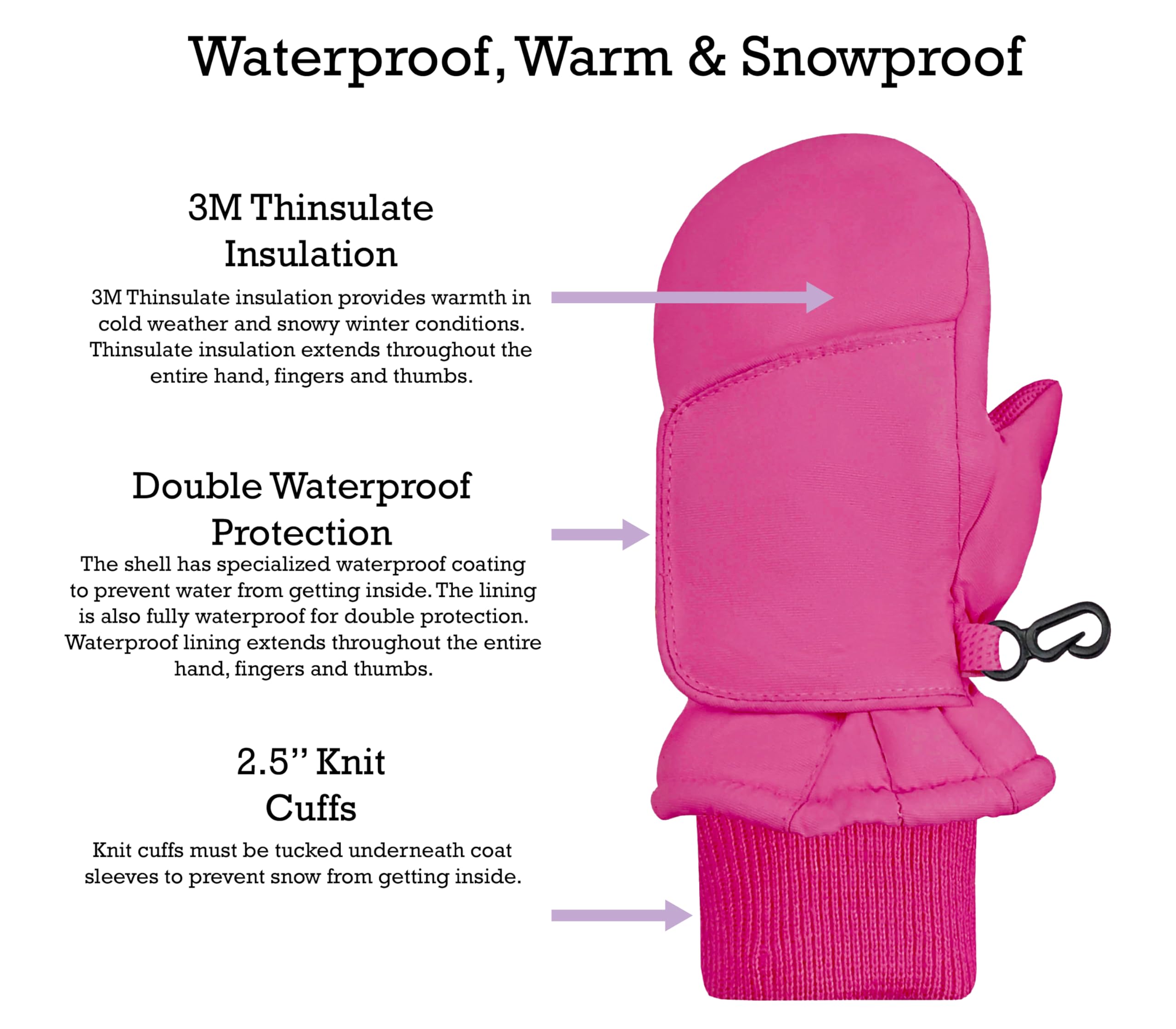 N'Ice Caps Kids Easy On Thinsulate - Envoltura impermeable