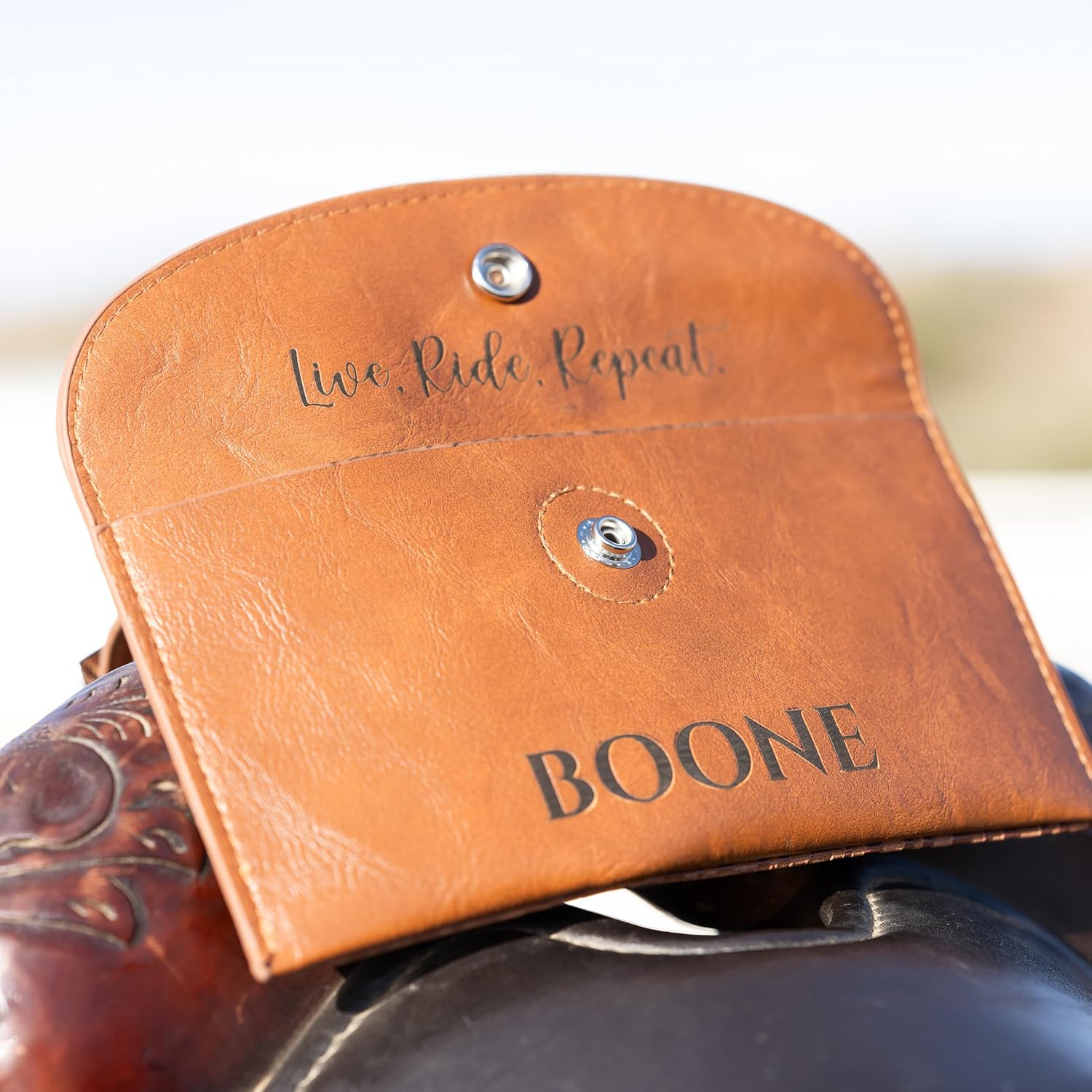 Personalized Horse Saddle Bag | Saddle Cell Phone Holder
