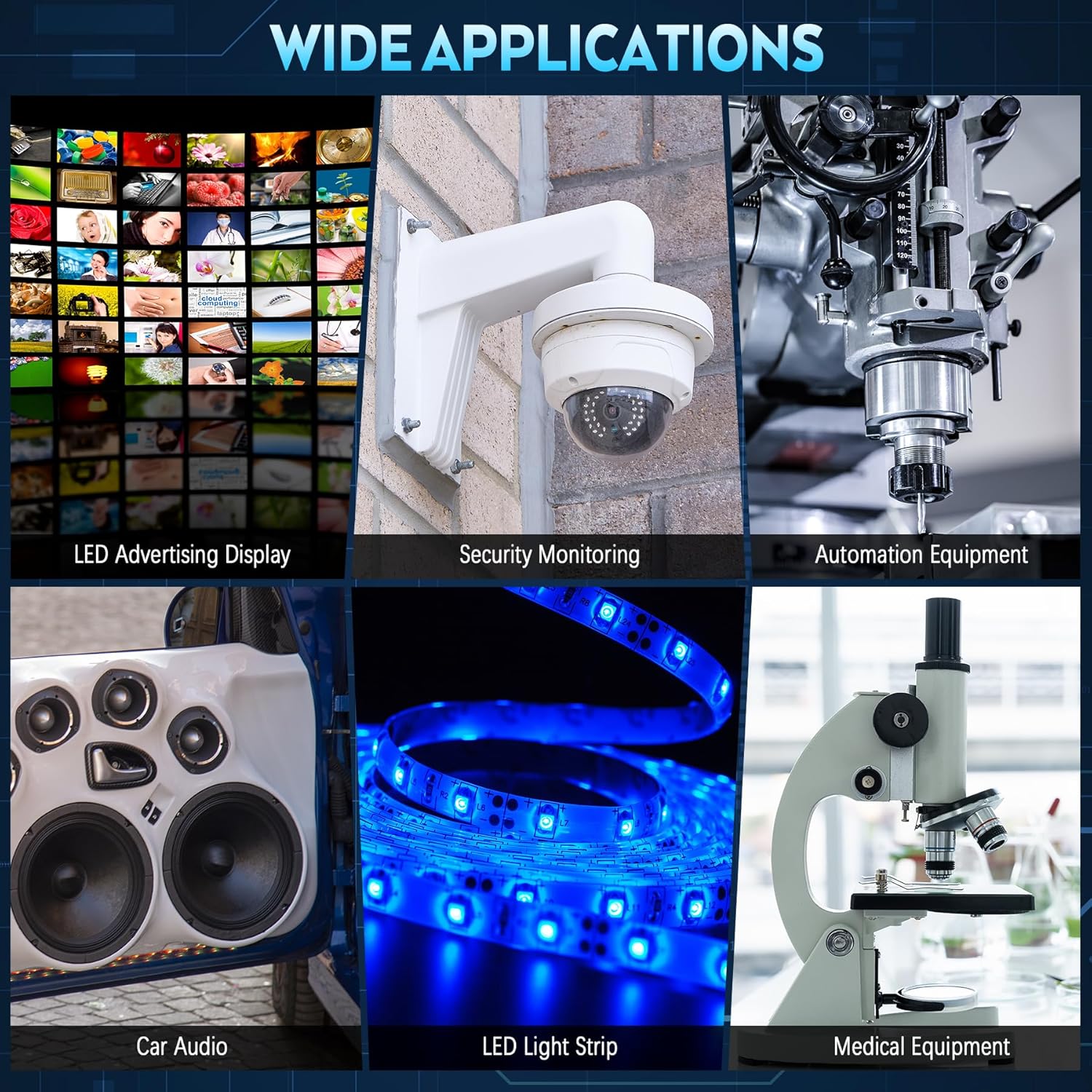 24V 25A 600W DC Switching Power Supply, Universal Transformers AC110V/220V (SMPS), Upgraded Output Port with Power Cord, 24 Volt Power Supply for 3D Printer, CCTV Camera Security System