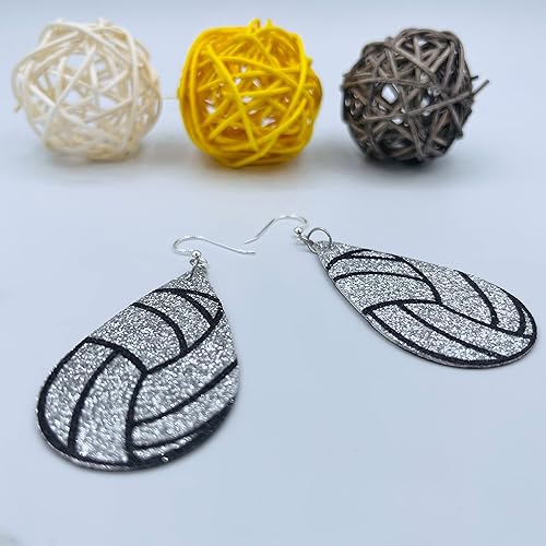 Miniatura 6 de Joyería de Softbol - Pendientes de voleibol - Béisbol, Pendientes de baloncesto - Pendientes de fútbol para mamá