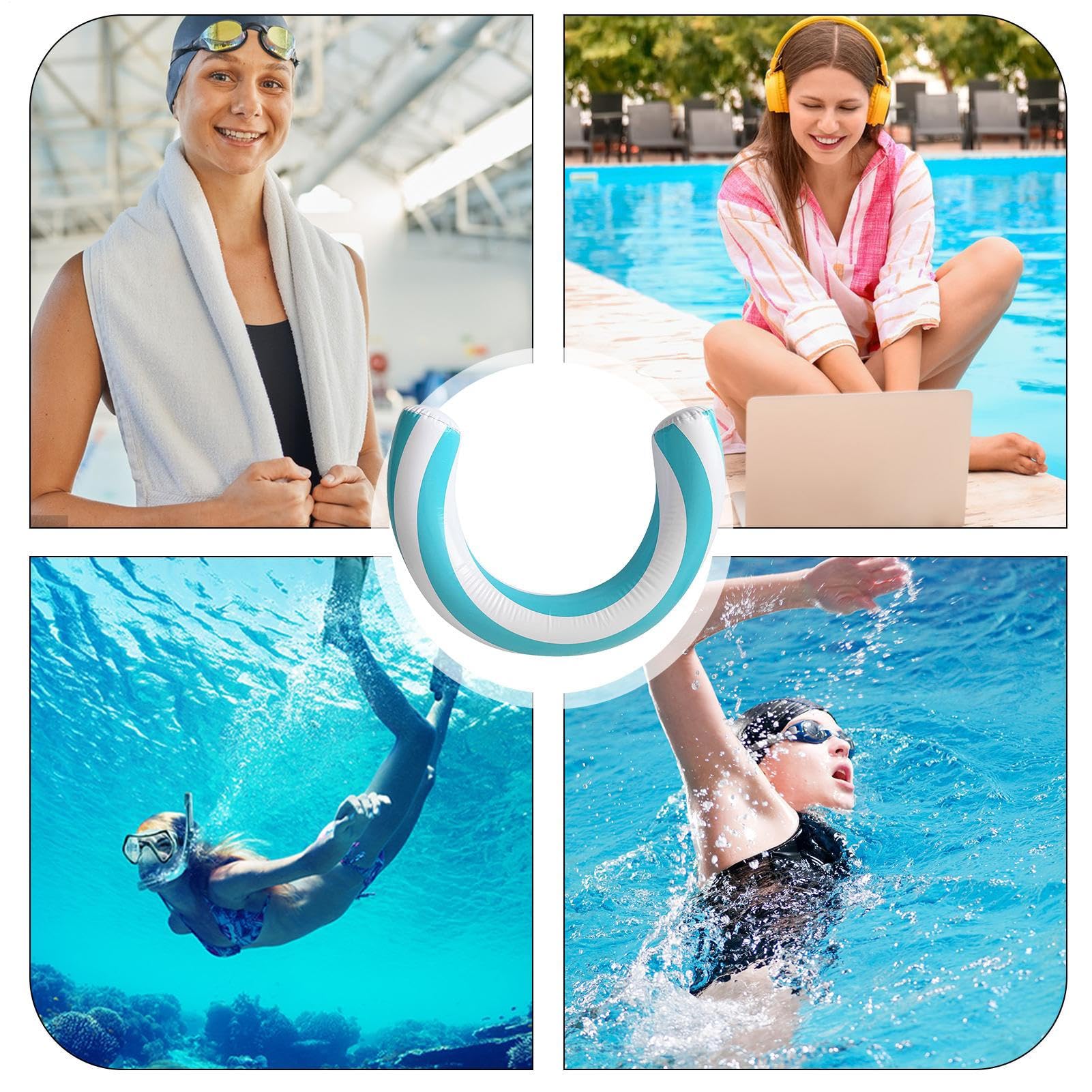 Nouille De Natation pour Et Adultes, Nouilles De Piscine Gonflable Incurvée, Frite Piscine Nouille Flotteur