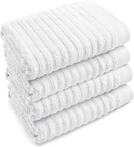 Softerry Juego de toallas de baño de algodón orgánico puro, 100% algodón suave, extra absorbentes y duraderas, de secado rápido de 500 GSM, calidad