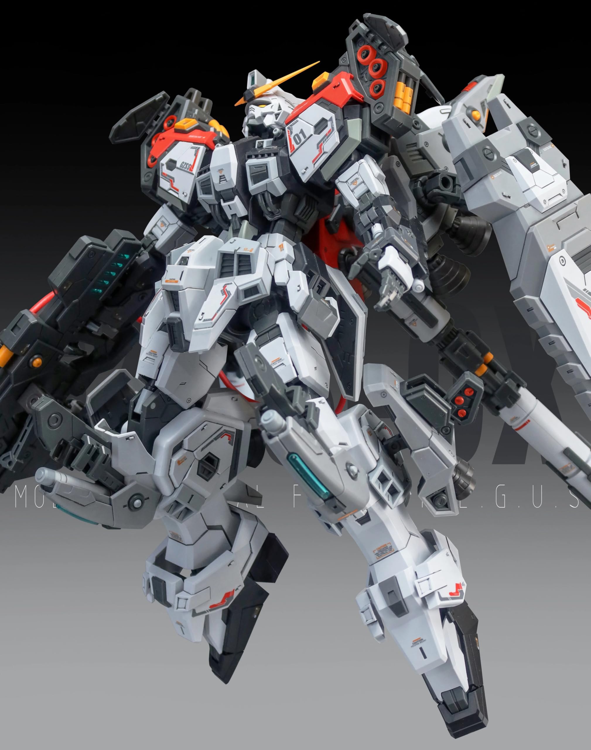 Amazon | 1/100 GZSS-OX-001 隊長機 レグスREGUSプラモデル 機甲 フル