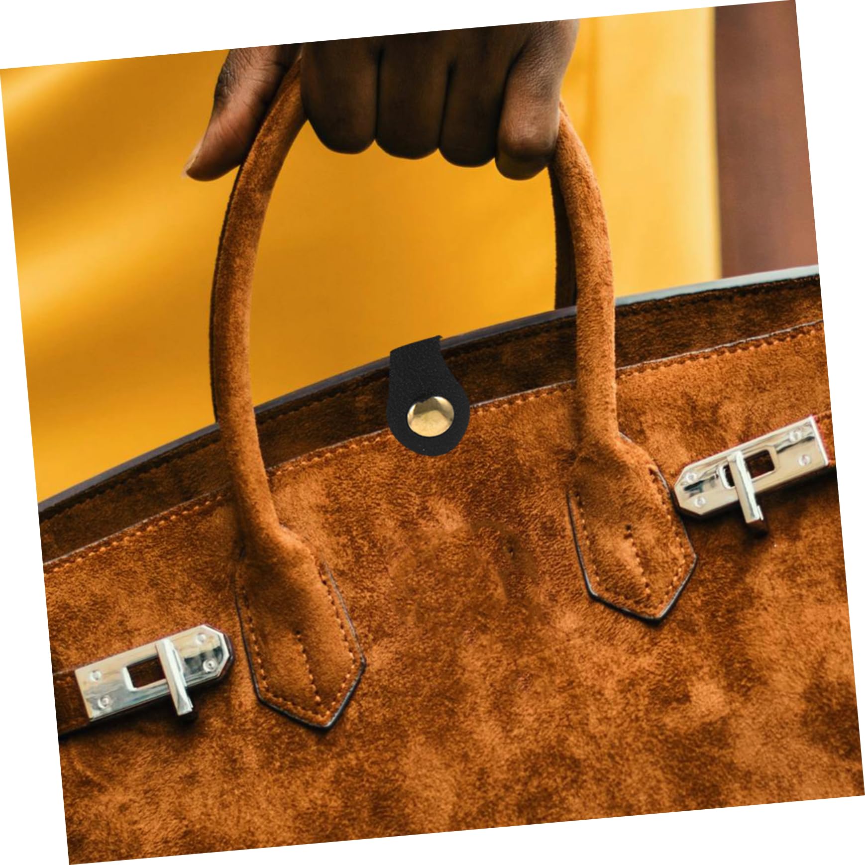 Lurrose Hebilla de cuero de bolso hecho a mano Accesorios para bolsos DIY accesorios de bolsos delicadas hebillas artesanales hebillas a presión para bolsas de coser cuero pu