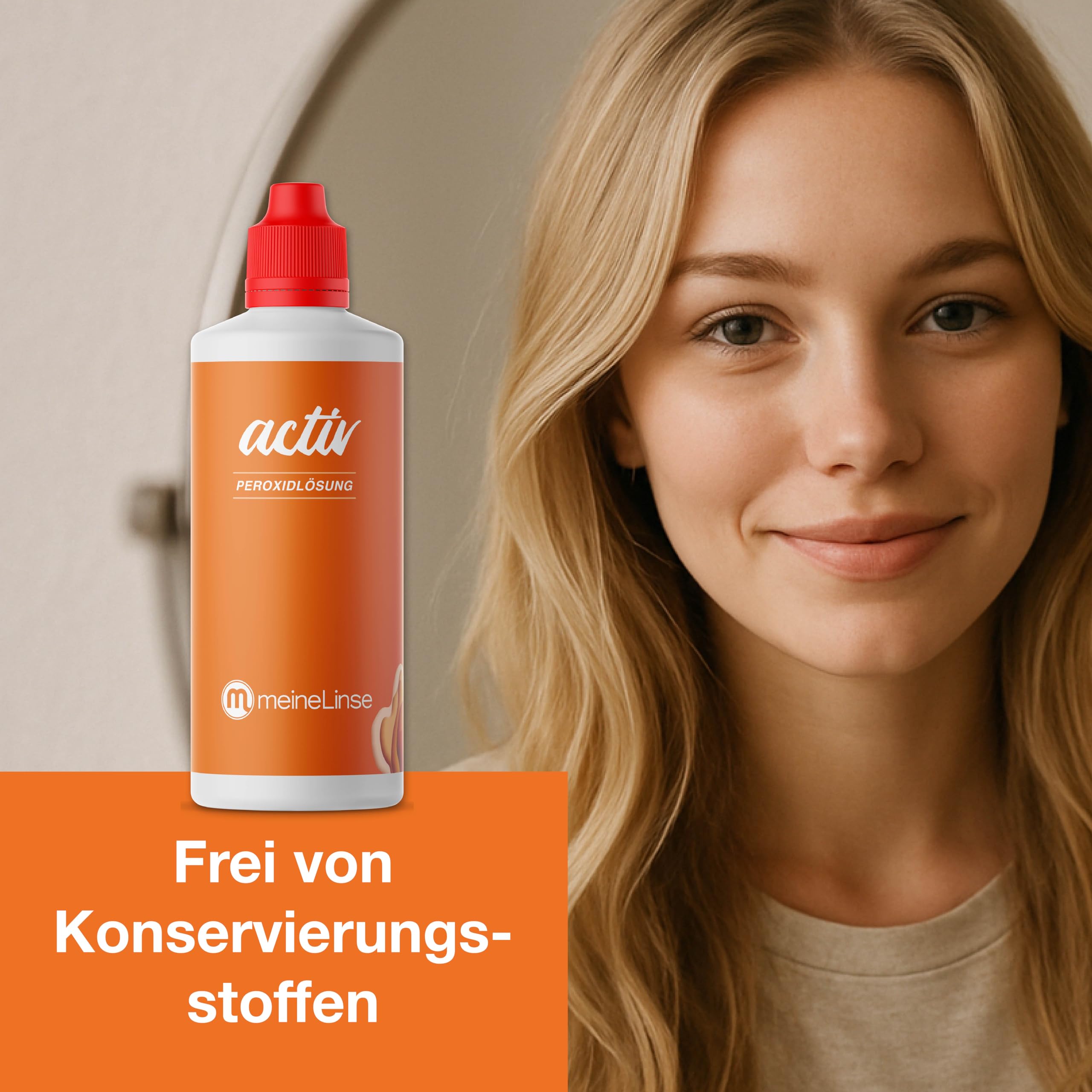activ Peroxidlösung 3 x 360ml + 3 Behälter - für die schonende Reinigung weicher & formstabiler Kontaktlinsen - konservierungsmittelfrei (3x 360ml + 3 Behälter)