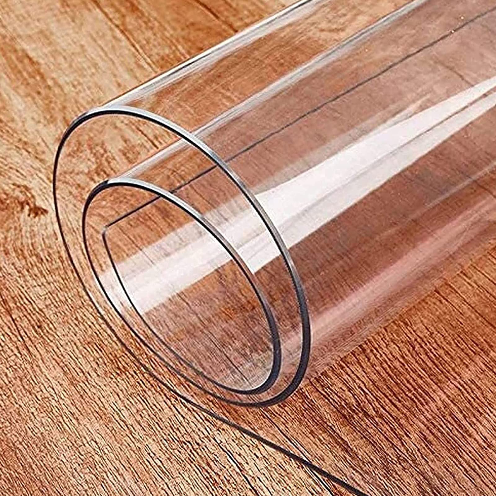 Nappe en PVC transparent 2mm tapis protection table imperméable