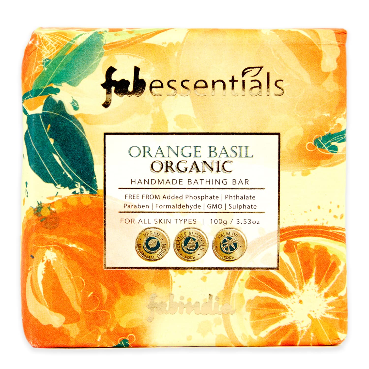 fabessentialsBathing Bar Orange Basil 100 gm