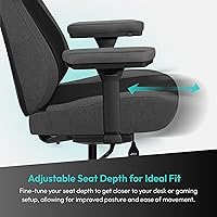 Vista 6 de ThunderX3 CORE Smart MESH Gaming Chair Black & Dark Grey – Ergonomic Office Chair, Automatic Lumbar Support, Synchronised Mechanism, 3D Armrests