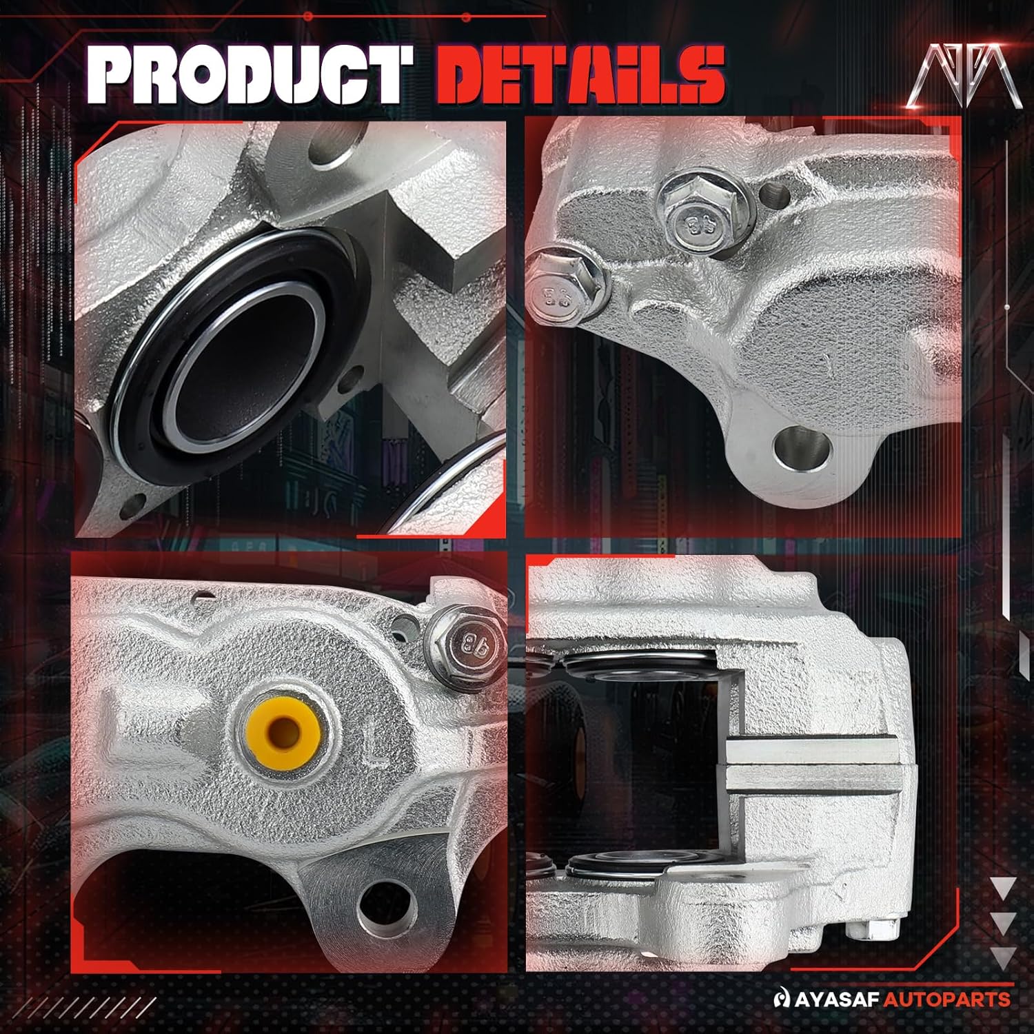 MAYASAF 19821 Front Left Disc Brake Caliper Driver Side Caliper for Toyota 1984-1985 4-Runner, 1979-1985 Pickup