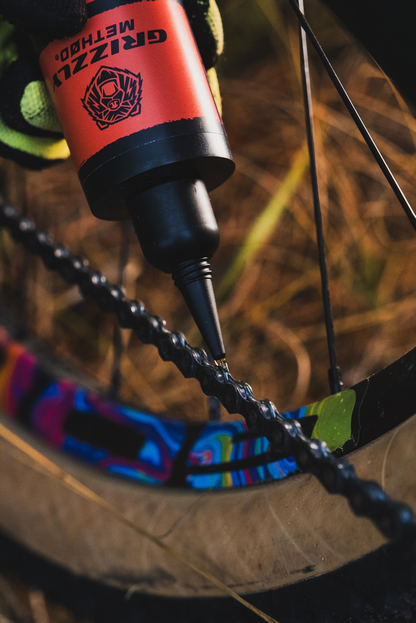 Aceite Sintético Cadena Bicicleta 120ml | Multiusos y Antidesgaste | Grizzly Method GM-1 Lube | Todo Clima y Lluvia | MTB, Carretera y E-Bike