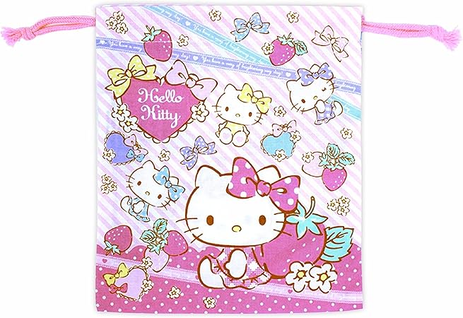 Amazon 高波クリエイト ハローキティ 巾着 キャラクター小物入れ Sサイズ ローズピンク おもちゃ雑貨 おもちゃ