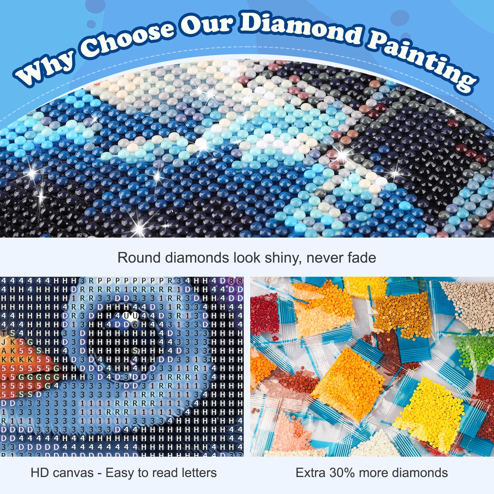 Paquete De 6 Kits De Arte De Diamantes Para Adultos, Kits De