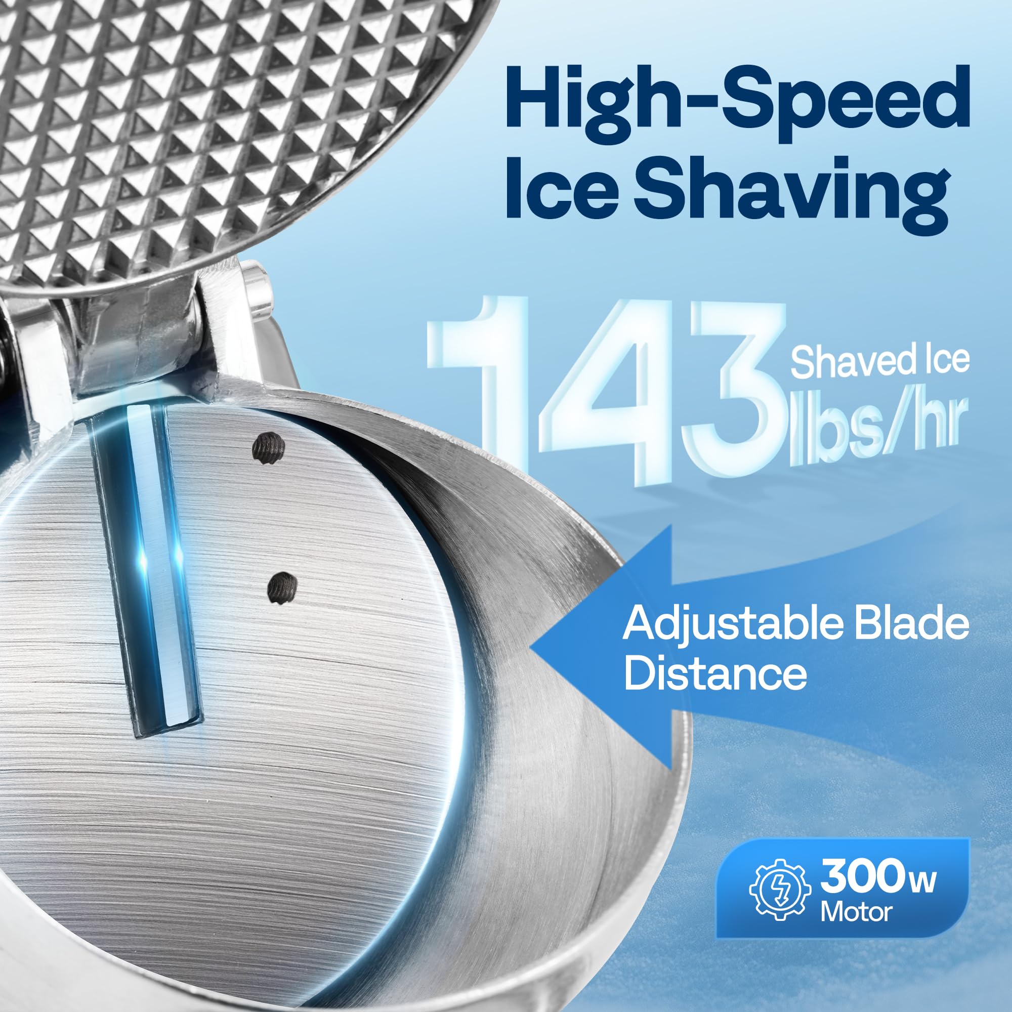 VIVOHOME Ice Shaver - Fast Ice Crusher -3 VIVOHOME Ice Shaver - Fast Ice Crusher -3