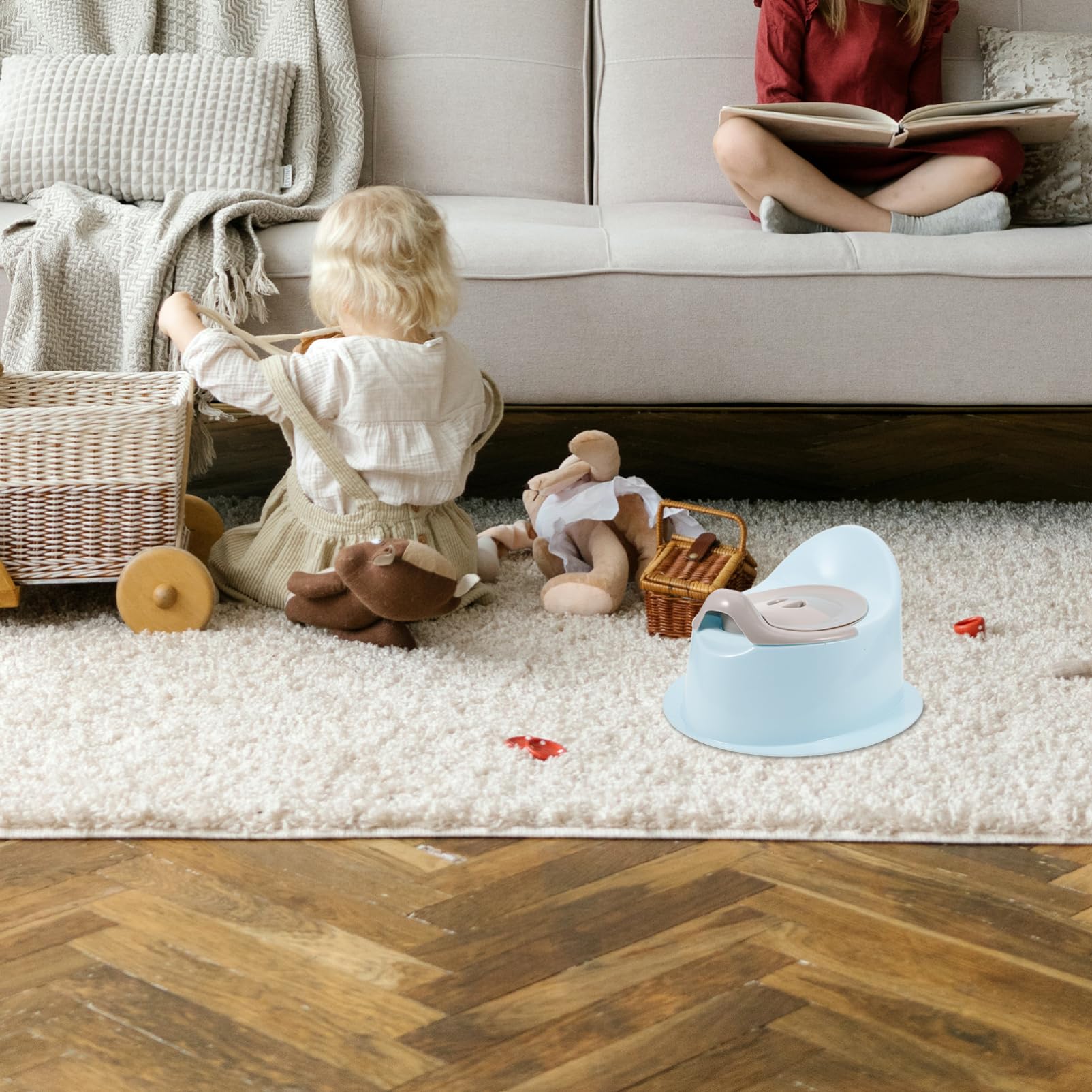 Hemobllo Infant Potty Training Toilet Boys and Girls Potty Seat Comfort Stability for Boys Girls