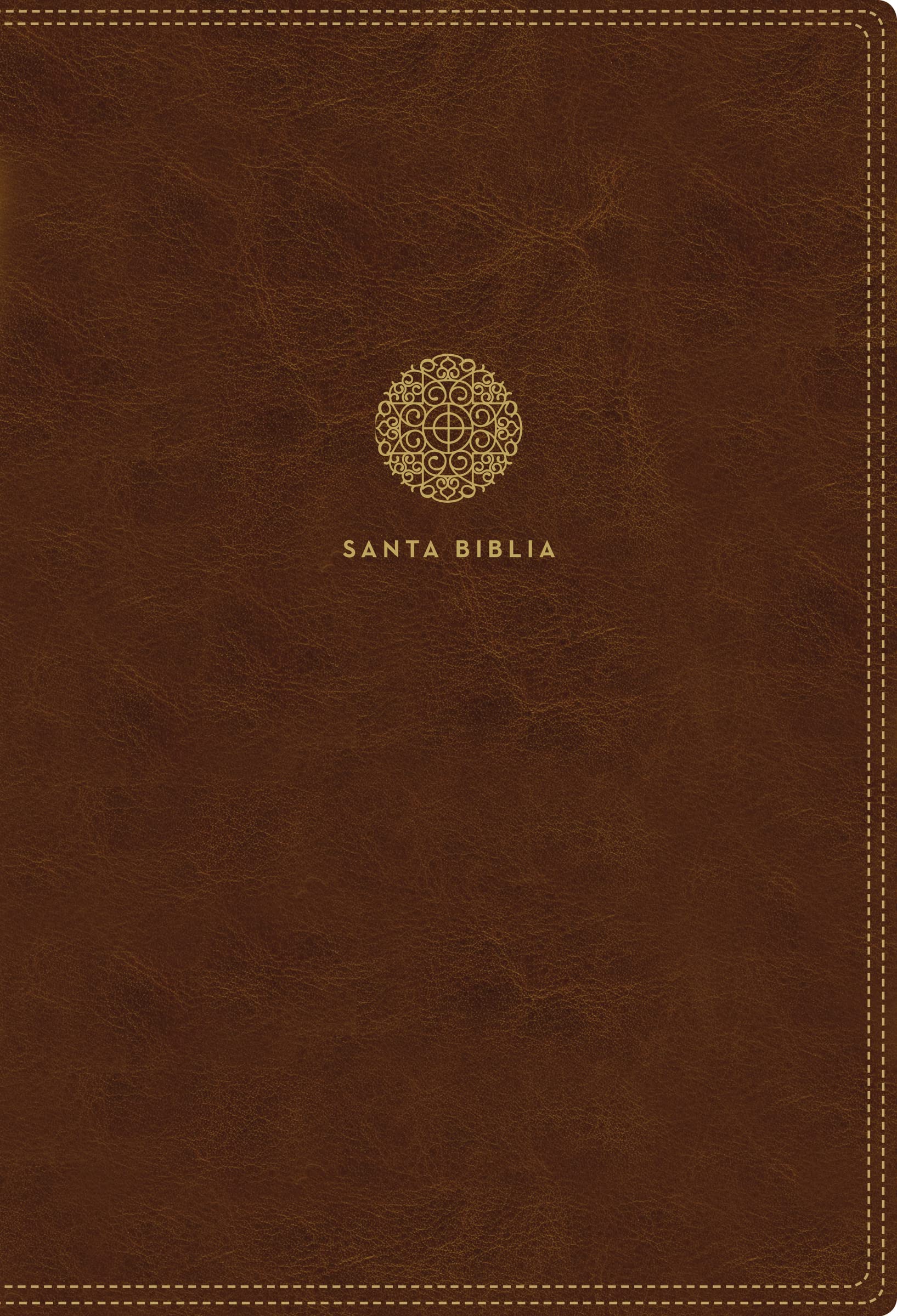 Vida Publishers Santa Biblia Letra Supergigante Leathersoft Café con Índice y Cierre Comfort Print