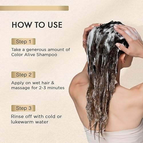 Miniatura 5 de MOEHAIR Color Alive Champú  Hidratante e Hidratante  Champú para cabello teñido  Champú sin parabenos y sulfatos  Rico en aceite de cártamo y aceite