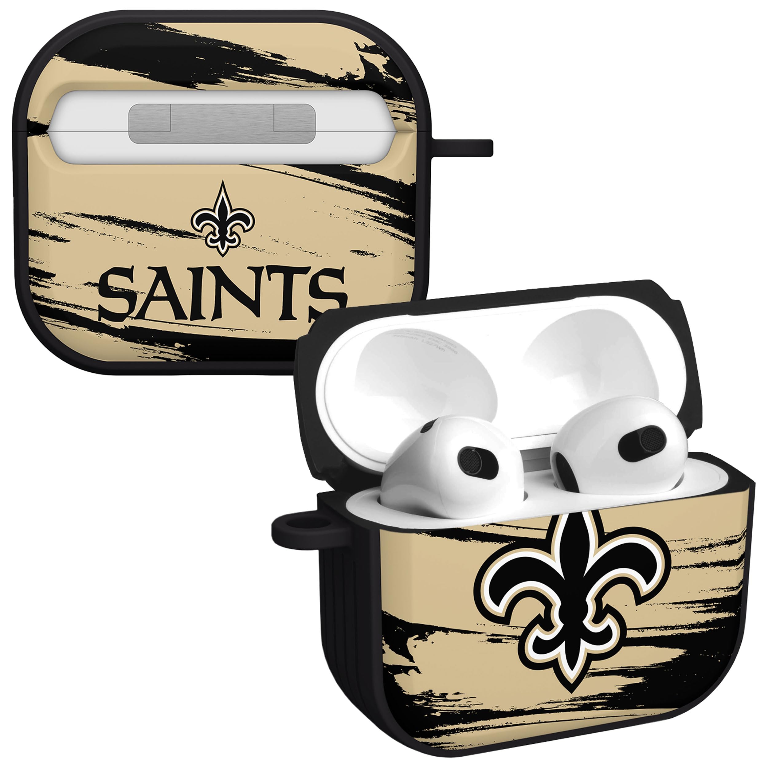 Game Time New Orleans Saints Paint HDX Case Cover Compatible with Apple Airpods Gen 3