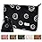 WLLWOO Makeup Bag-2pcs Smile Face Corduroy Cosmetic Bag Zipper Interior Waterproof Pencil Case Coin Purse Travel Toiletry Small Makeup Pouch For Women