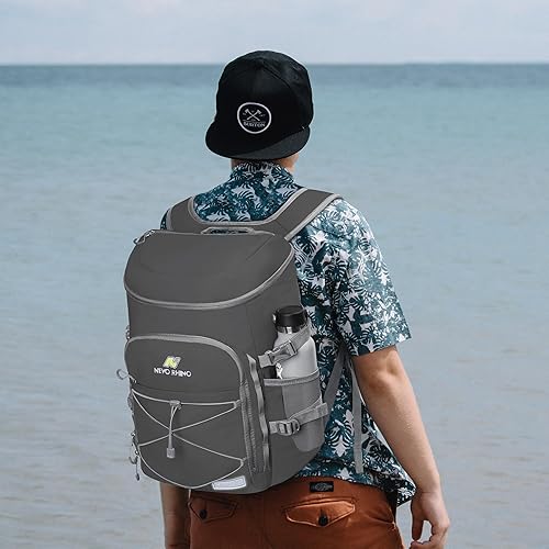 Miniatura 7 de N NEVO RHINO Mochilas Enfriadoras Aisladas a Prueba de Fugas 3654 Latas, Mochila Enfriadora Aislada Portátil Ligera Impermeable para Hombres y